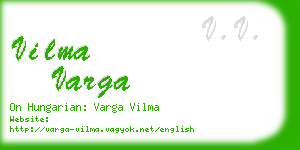 vilma varga business card